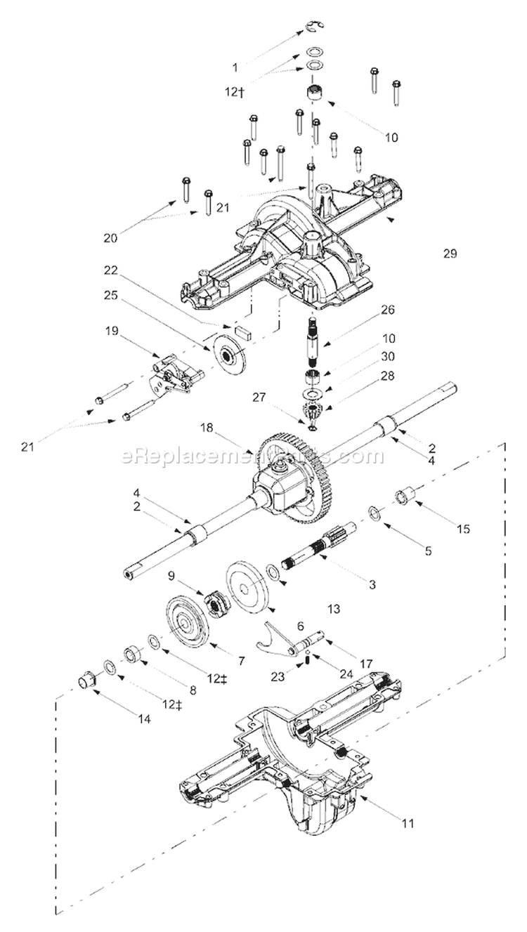 Page H Diagram and Parts List for 13AT604H401 2003 Yard Man Lawn Tractor